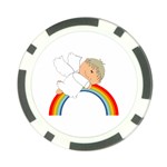 Angel Rainbow Cute Cartoon Angelic Poker Chip Card Guard (10 pack)