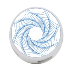Spirograph Spiral Pattern Geometric 4-port Usb Hub (one Side) by Nexatart