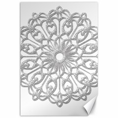 Scrapbook Side Lace Tag Element Canvas 12  X 18   by Nexatart