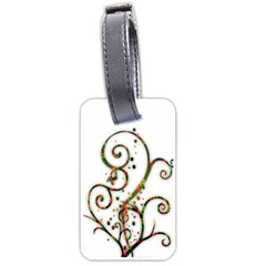 Scroll Magic Fantasy Design Luggage Tags (two Sides) by Nexatart