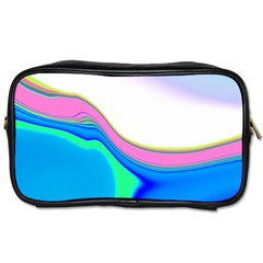 Aurora Color Rainbow Space Blue Sky Purple Yellow Green Toiletries Bags by Mariart