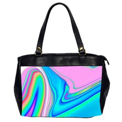 Aurora Color Rainbow Space Blue Sky Purple Yellow Green Pink Red Office Handbags (2 Sides)  by Mariart