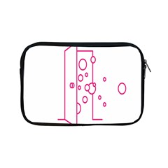 Deep Clean Bubbel Door Pink Polka Circle Apple Ipad Mini Zipper Cases