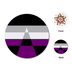 Dissexual Flag Playing Cards (round)  by Mariart