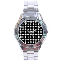 Dotted Pattern Png Dots Square Grid Abuse Black Stainless Steel Analogue Watch