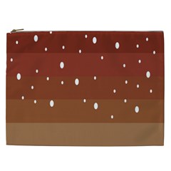 Fawn Gender Flags Polka Space Brown Cosmetic Bag (xxl) 