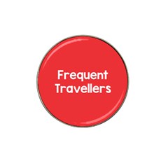 Frequent Travellers Red Hat Clip Ball Marker (4 Pack)