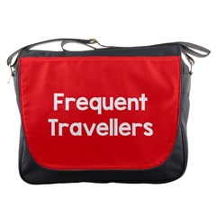 Frequent Travellers Red Messenger Bags by Mariart