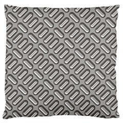 Capsul Another Grey Diamond Metal Texture Large Cushion Case (one Side) by Mariart