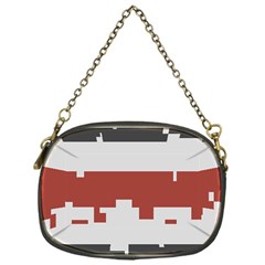 Girl Flags Plaid Red Black Chain Purses (one Side)  by Mariart
