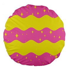 Glimra Gender Flags Star Space Large 18  Premium Flano Round Cushions