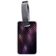Light Lines Purple Black Luggage Tags (one Side)  by Mariart