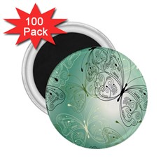 Glass Splashback Abstract Pattern Butterfly 2 25  Magnets (100 Pack) 