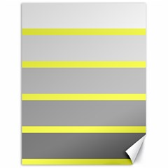 Molly Gender Line Flag Yellow Grey Canvas 18  X 24  