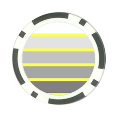 Molly Gender Line Flag Yellow Grey Poker Chip Card Guard