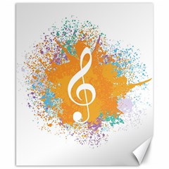 Musical Notes Canvas 8  X 10  by Mariart