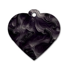 Map Curves Dark Dog Tag Heart (one Side) by Mariart