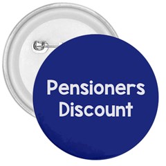 Pensioners Discount Sale Blue 3  Buttons by Mariart