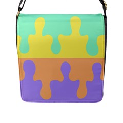 Puzzle Gender Flap Messenger Bag (l) 