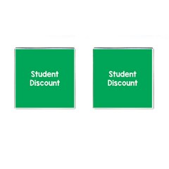 Student Discound Sale Green Cufflinks (square) by Mariart