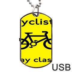 Stay Classy Bike Cyclists Sport Dog Tag Usb Flash (two Sides)