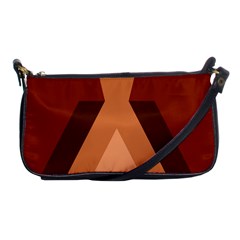Volcano Lava Gender Magma Flags Line Brown Shoulder Clutch Bags by Mariart