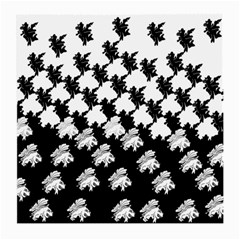 Transforming Escher Tessellations Full Page Dragon Black Animals Medium Glasses Cloth by Mariart