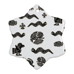 Aztecs Pattern Ornament (snowflake) by Valentinaart