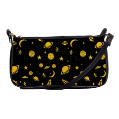 Space Pattern Shoulder Clutch Bags by ValentinaDesign