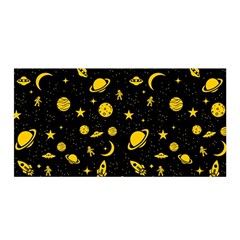 Space Pattern Satin Wrap by ValentinaDesign