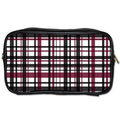 Plaid Pattern Toiletries Bags by ValentinaDesign