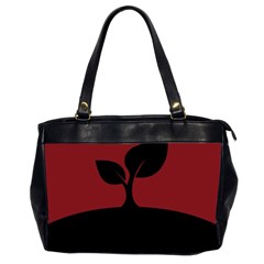 Plant Last Plant Red Nature Last Office Handbags (2 Sides)  by Nexatart