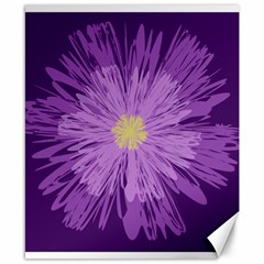 Purple Flower Floral Purple Flowers Canvas 8  X 10  by Nexatart