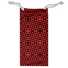 Abstract Background Red Black Jewelry Bag by Nexatart