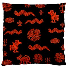 Aztecs Pattern Large Cushion Case (one Side) by ValentinaDesign