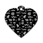 Aztecs pattern Dog Tag Heart (One Side)