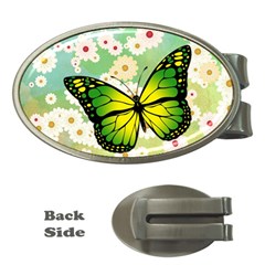 Green Butterfly Money Clips (oval)  by linceazul