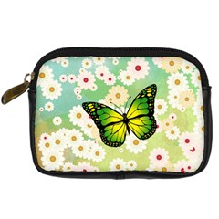 Green Butterfly Digital Camera Cases by linceazul