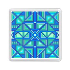 Grid Geometric Pattern Colorful Memory Card Reader (square)  by Nexatart