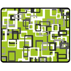 Pattern Abstract Form Four Corner Double Sided Fleece Blanket (medium) 