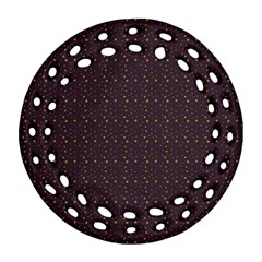 Pattern Background Star Round Filigree Ornament (two Sides) by Nexatart
