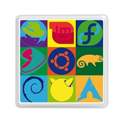 Linux Logos Memory Card Reader (square)  by bullshitdesign
