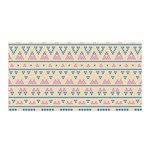 blue and pink tribal pattern Satin Wrap