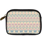 blue and pink tribal pattern Digital Camera Cases