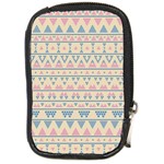 blue and pink tribal pattern Compact Camera Cases