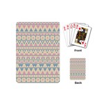 blue and pink tribal pattern Playing Cards (Mini) 