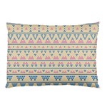 blue and pink tribal pattern Pillow Case (Two Sides)