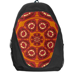 Dark Red Abstract Backpack Bag by linceazul