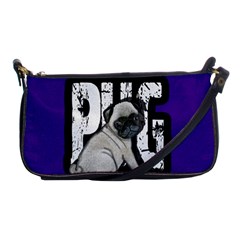 Pug Shoulder Clutch Bags by Valentinaart