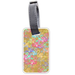 Flamingo Pattern Luggage Tags (two Sides) by Valentinaart